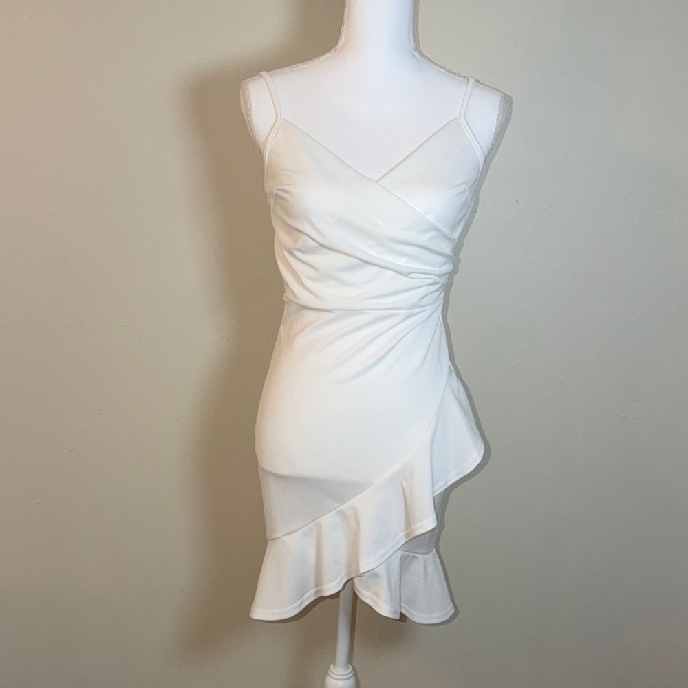 Women's Small White Spaghetti Strap Dress